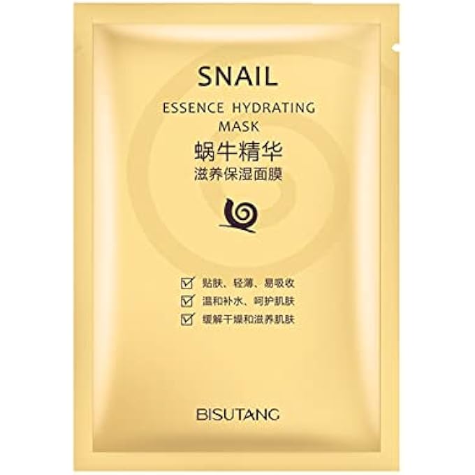 FACIAL MASK, 1PC SNAIL ESSENCE FACIAL SKIN-FRIENDLY NOURISHING TIGHTEN SKIN TENDER SMOOTH SKIN CARE PRODUCTS